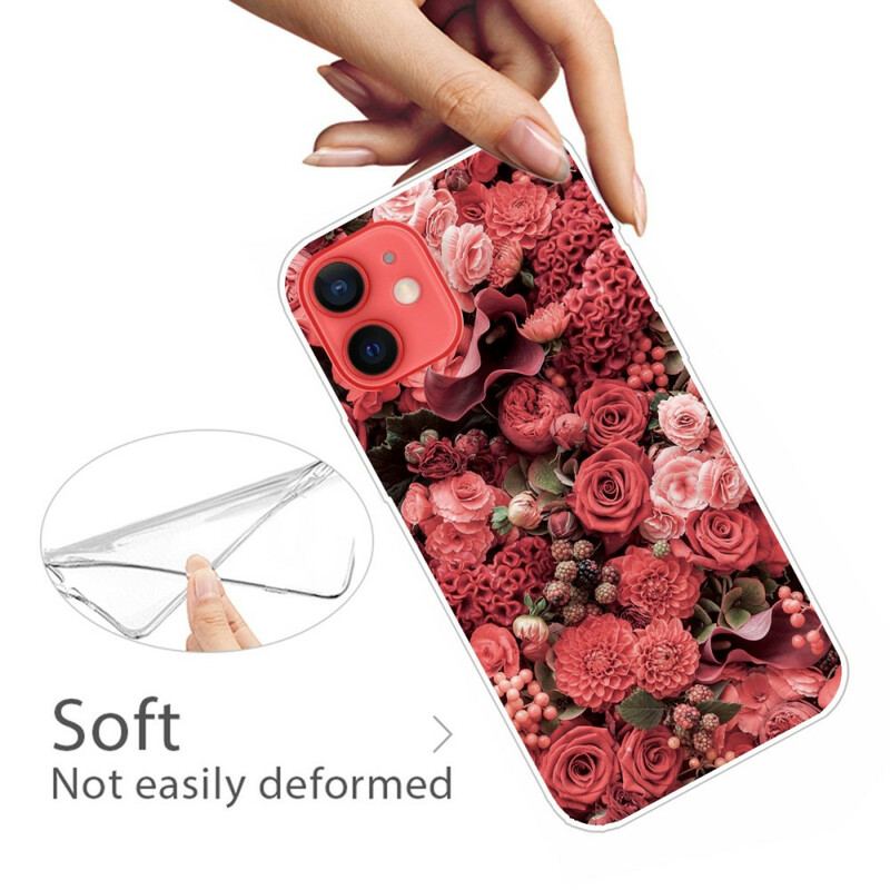 Coque iPhone 13 Mini Fleurs Intenses