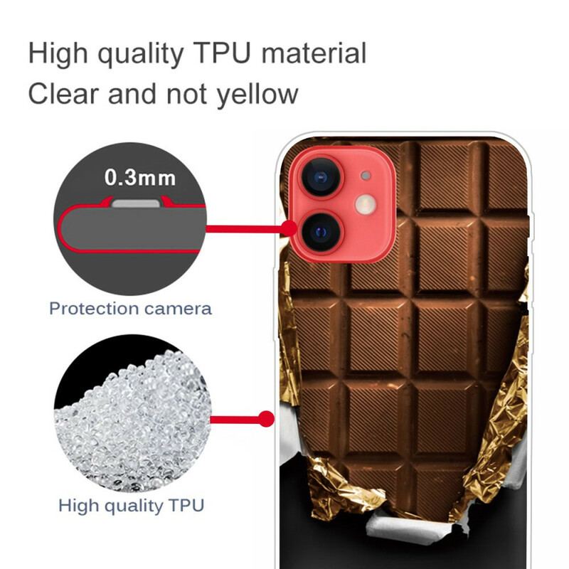 Coque iPhone 13 Mini Flexible Chocolat