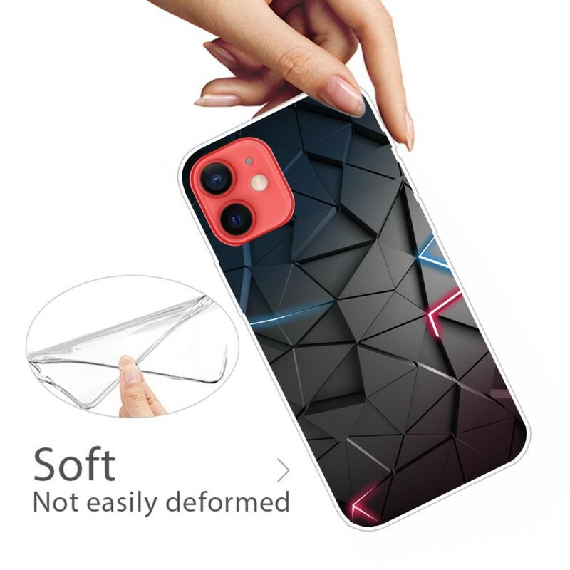 Coque iPhone 13 Mini Flexible Géométrie