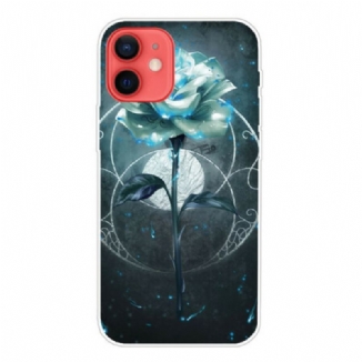Coque iPhone 13 Mini Flexible Rose Verte