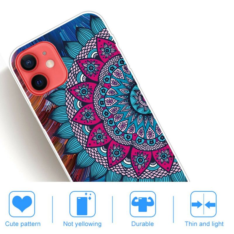 Coque iPhone 13 Mini Mandala Coloré