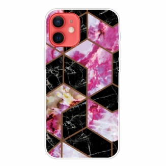Coque iPhone 13 Mini Marbre Géométrique Variable