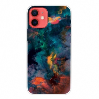 Coque iPhone 13 Mini Nuages Colorés
