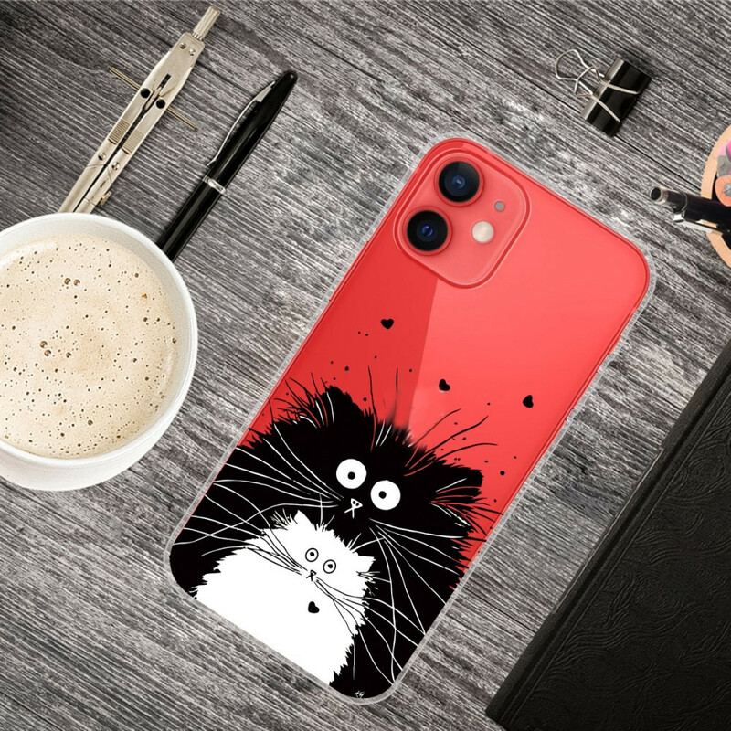 Coque iPhone 13 Mini Regarde les Chats