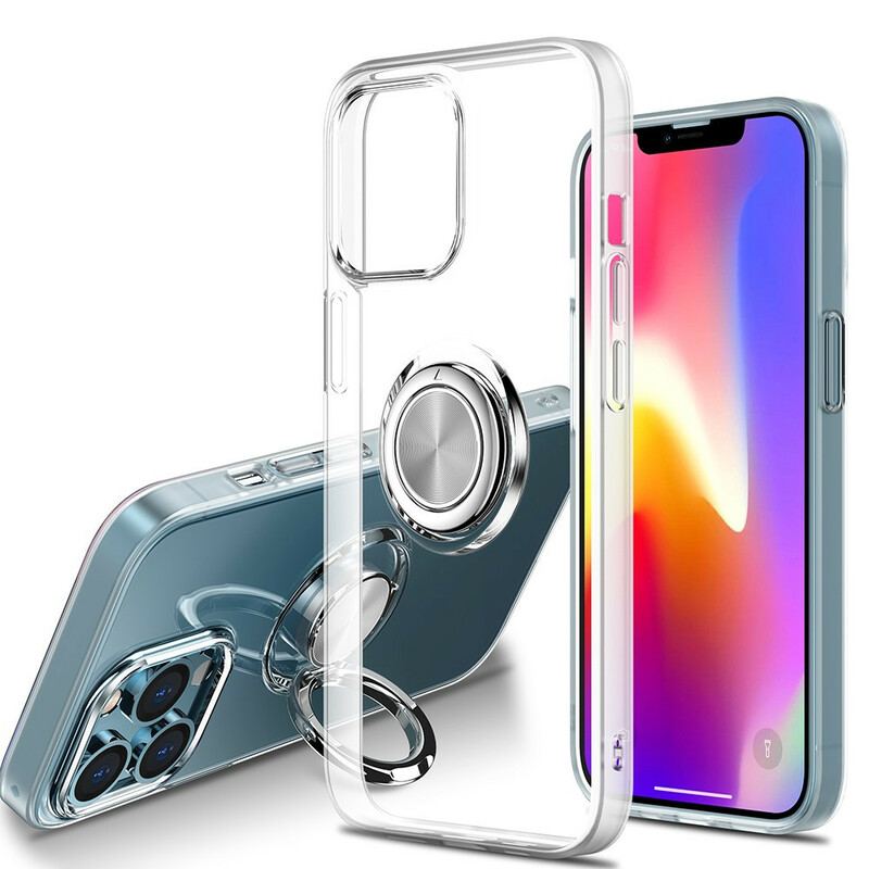 Coque iPhone 13 Mini Transparente avec Anneau-Support