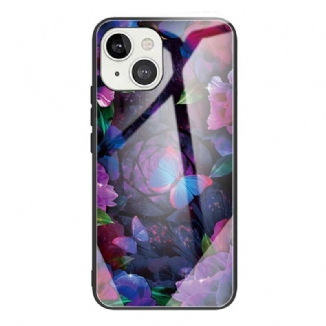 Coque iPhone 13 Mini Verre Trempé Variation Papillons