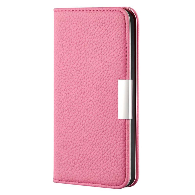Flip Cover iPhone 13 Mini Simili Cuir Litchi Ultra Chic