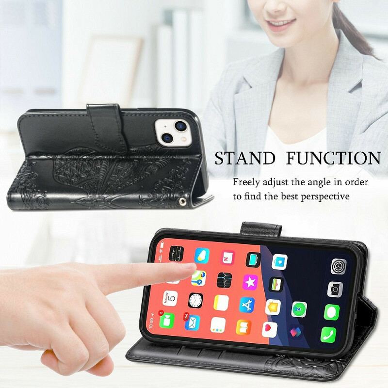 Housse iPhone 13 Mini Demi Papillons