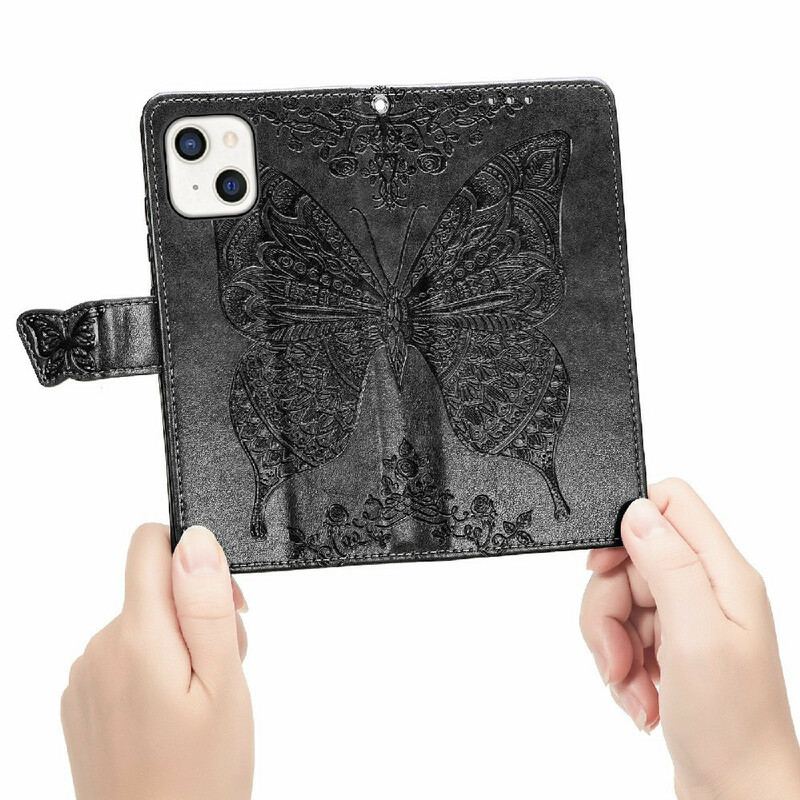 Housse iPhone 13 Mini Demi Papillons