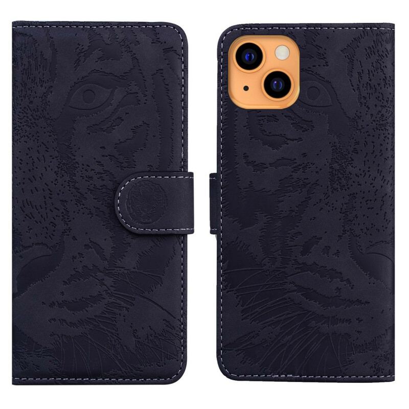 Housse iPhone 13 Mini Empreinte Face de Tigre