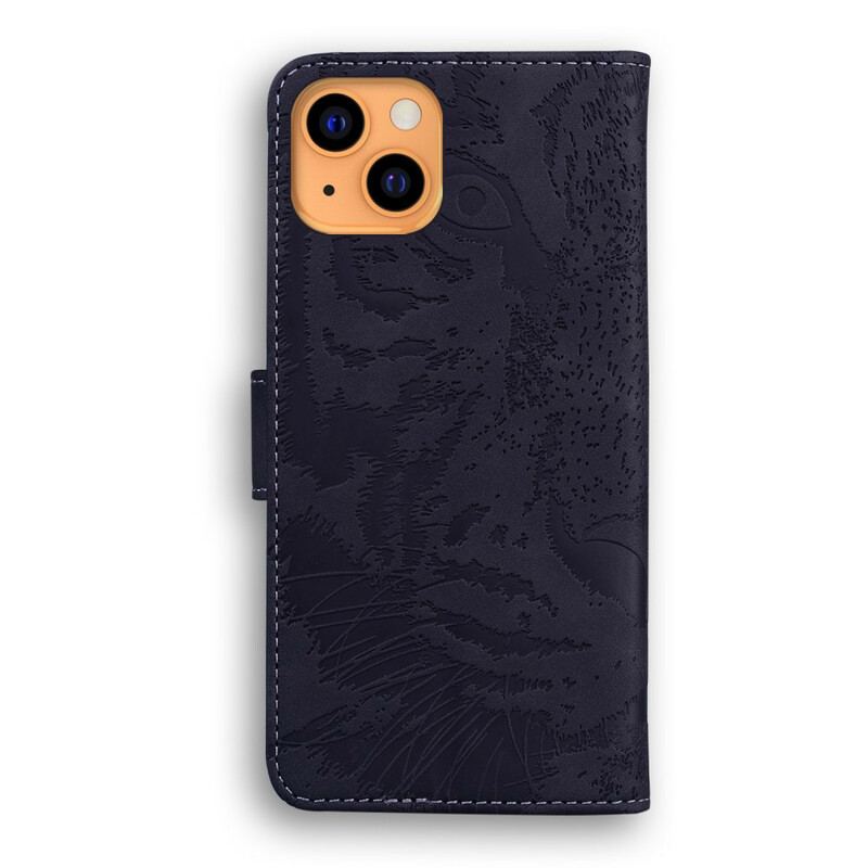 Housse iPhone 13 Mini Empreinte Face de Tigre