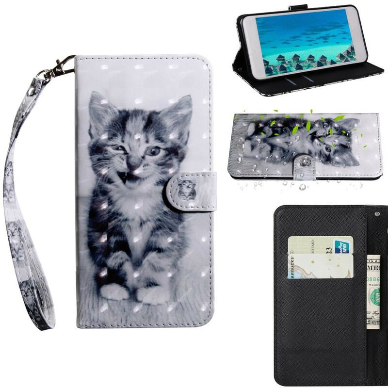 Housse iPhone 13 Mini Light Spot Ignace le Chaton