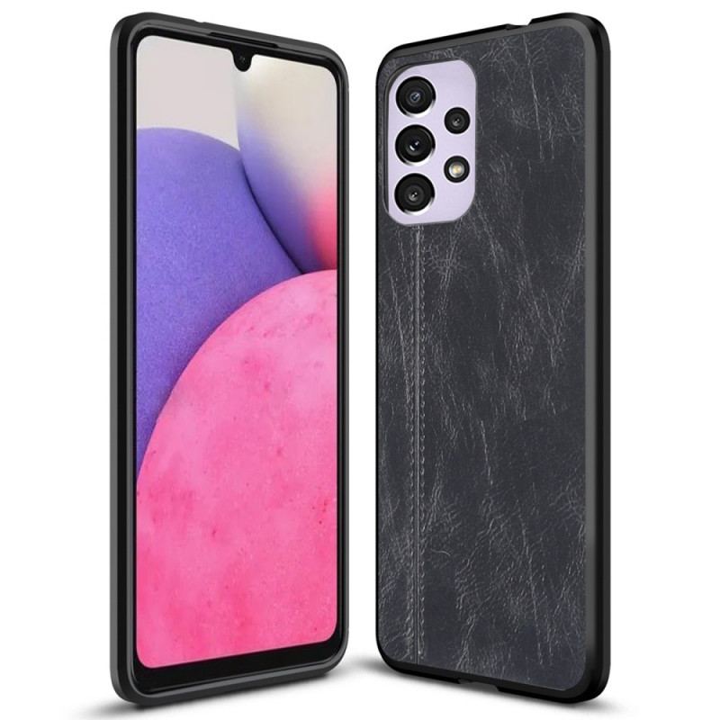 Coque Samsung Galaxy A33 5G Effet Cuir Couture
