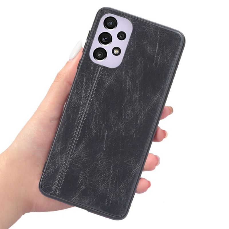 Coque Samsung Galaxy A33 5G Effet Cuir Couture