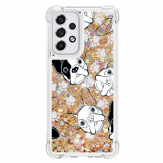 Coque Samsung Galaxy A33 5G Mr Chien Paillettes