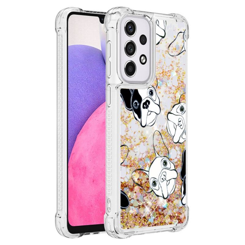 Coque Samsung Galaxy A33 5G Mr Chien Paillettes