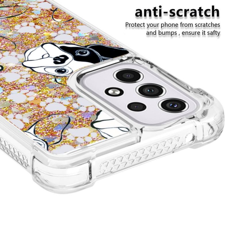 Coque Samsung Galaxy A33 5G Mr Chien Paillettes