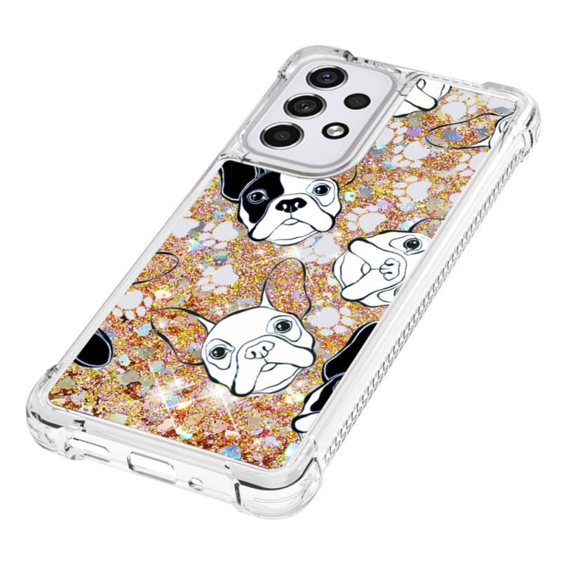 Coque Samsung Galaxy A33 5G Mr Chien Paillettes