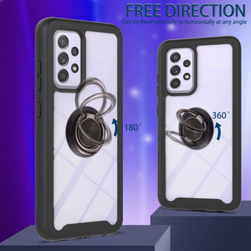 Coque Samsung Galaxy A33 5G Transparente avec Anneau-Support