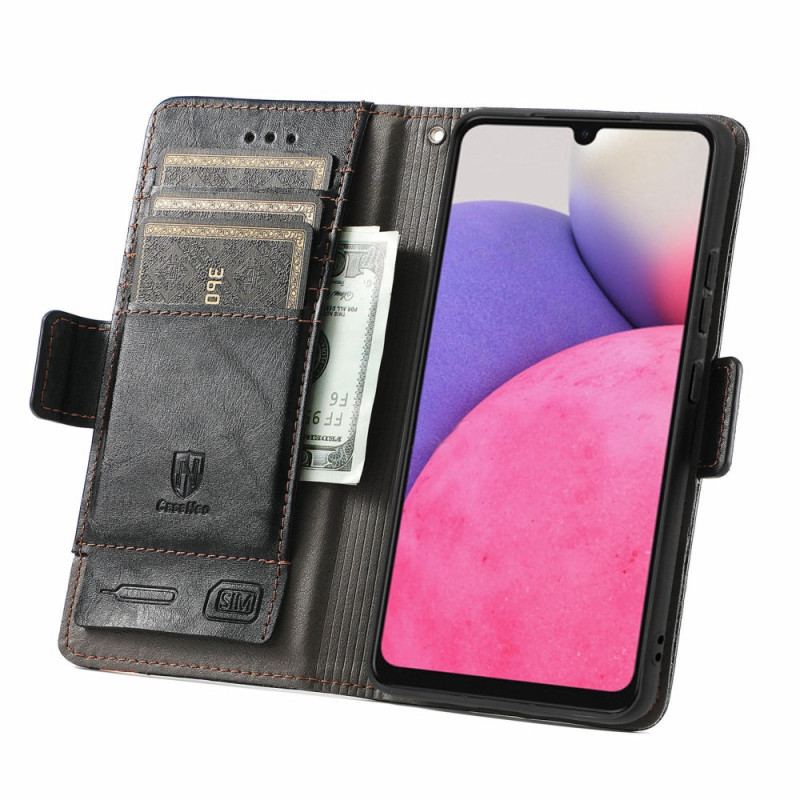 Housse Samsung Galaxy A33 5G Bicolore Double Fermoir