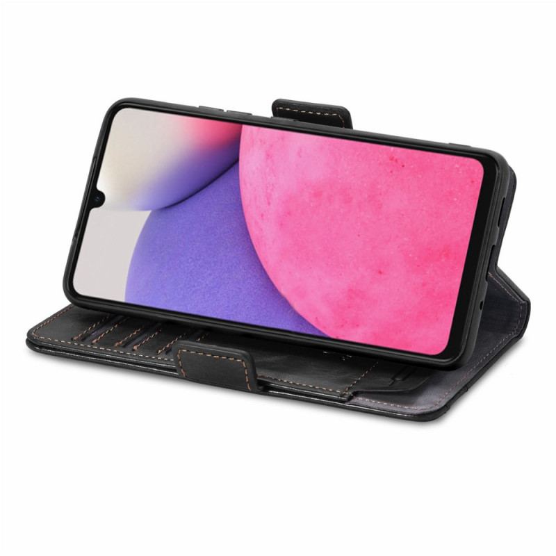 Housse Samsung Galaxy A33 5G Bicolore Double Fermoir