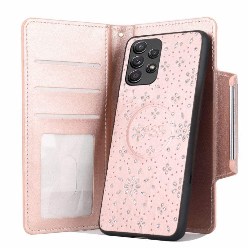 Housse Samsung Galaxy A33 5G Coque Détachable Diamants