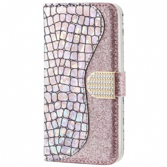 Housse Samsung Galaxy A33 5G Croco Diamants