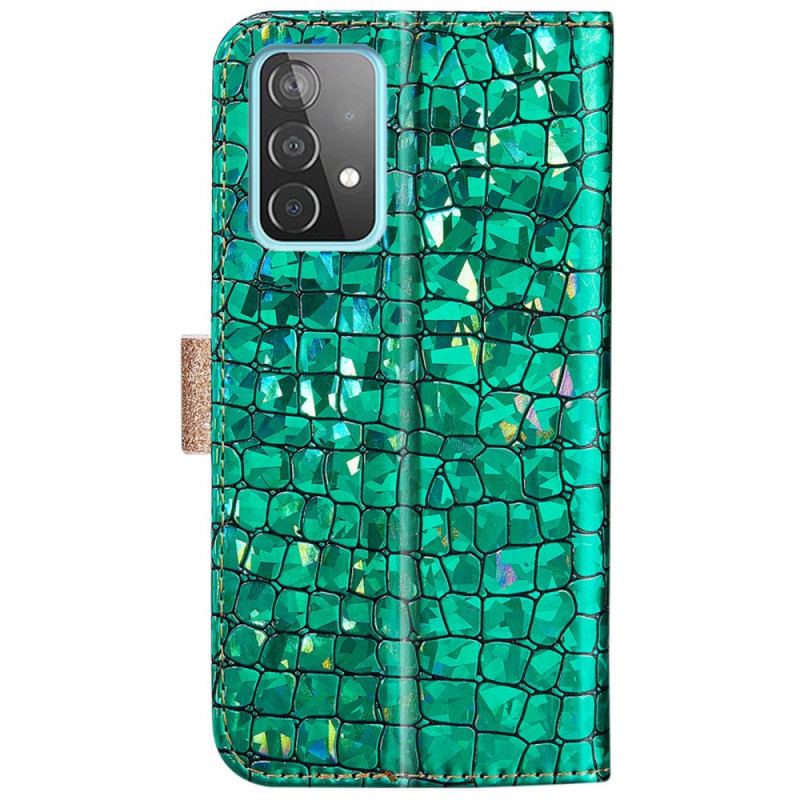 Housse Samsung Galaxy A33 5G Croco Diamants