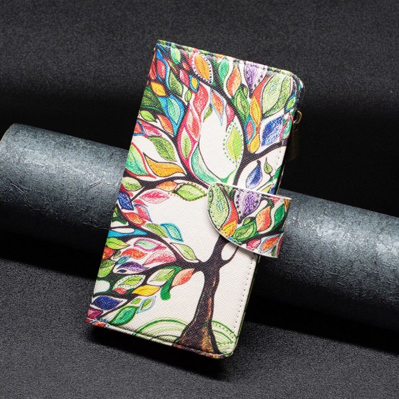Housse Samsung Galaxy A33 5G Poche Zippée Arbre