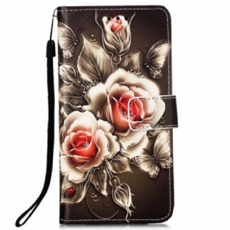 Housse Samsung Galaxy A33 5G Roses Dorées