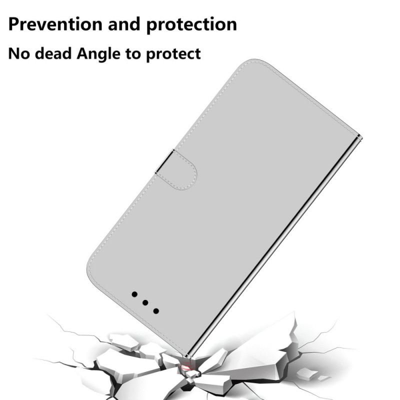 Housse Samsung Galaxy A33 5G Simili Cuir Couverture Miroir