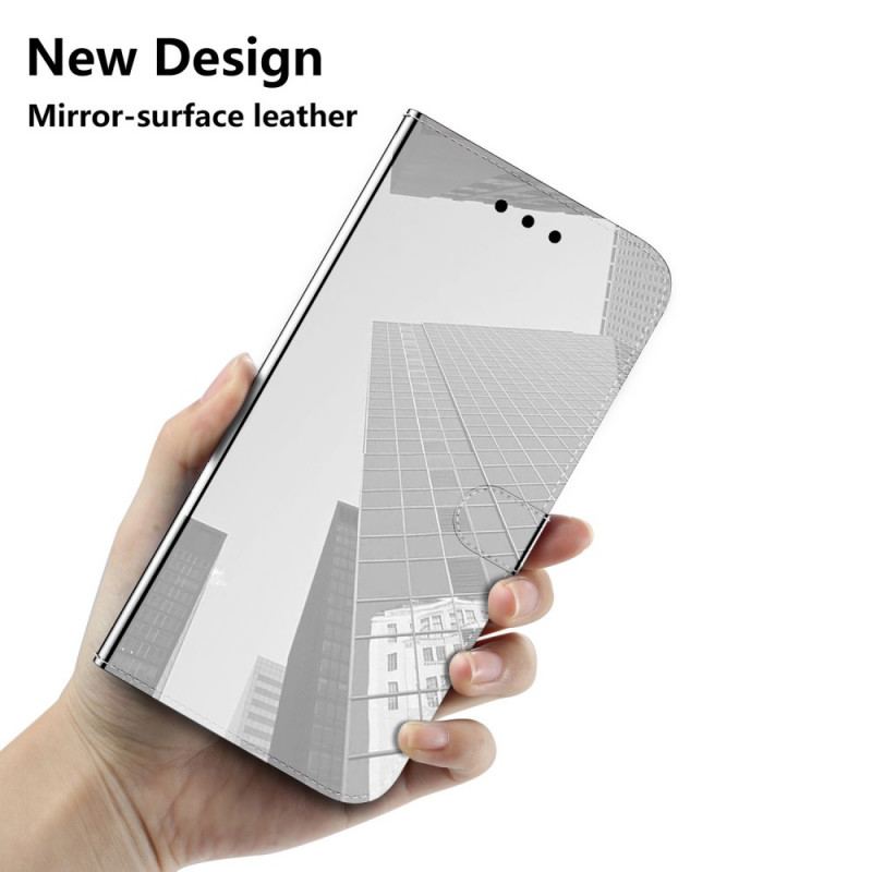 Housse Samsung Galaxy A33 5G Simili Cuir Couverture Miroir
