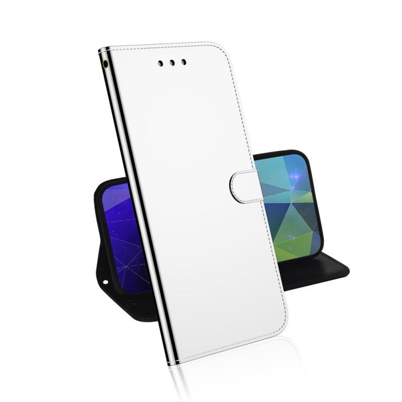 Housse Samsung Galaxy A33 5G Simili Cuir Couverture Miroir
