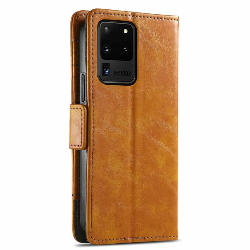 Housse Samsung Galaxy S20 Ultra Bicolore Double Fermoir