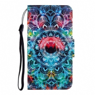 Housse Samsung Galaxy S20 Ultra Flashy Mandala à Lanière