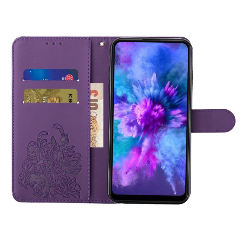Housse Samsung Galaxy S20 Ultra Tigre Baroque à Lanière