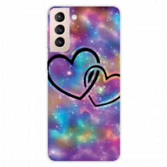 Coque Samsung Galaxy S22 5G Coeurs Enchaînés