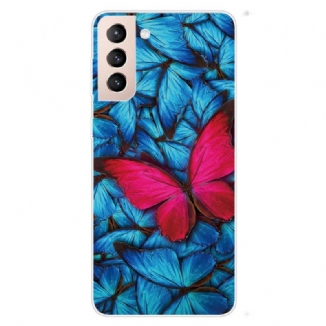 Coque Samsung Galaxy S22 5G Flexible Papillons