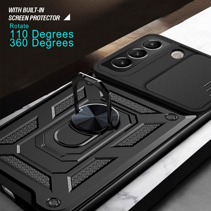 Coque Samsung Galaxy S22 5G Support et Protège-Lentilles Design