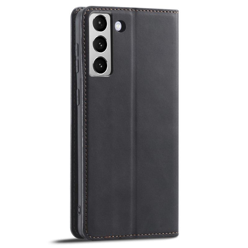 Flip Cover Samsung Galaxy S22 5G Effet Cuir FORWENW