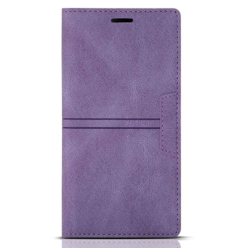 Flip Cover Samsung Galaxy S22 5G Style Cuir Couture Fermoir Magnétique