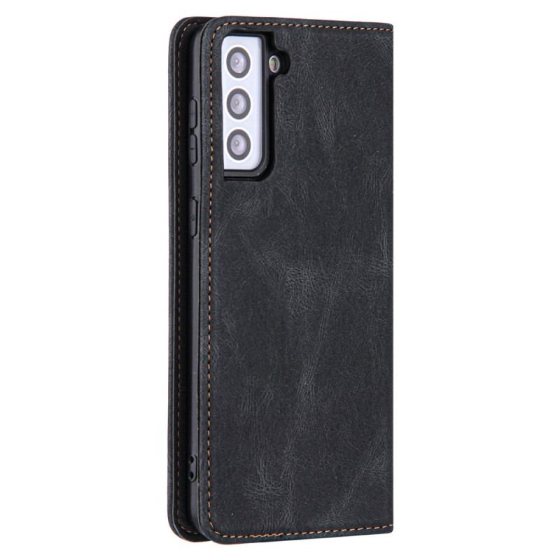 Flip Cover Samsung Galaxy S22 Style Cuir Ligne