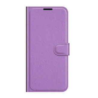 Housse Samsung Galaxy S22 5G Effet Cuir Litchi Classique