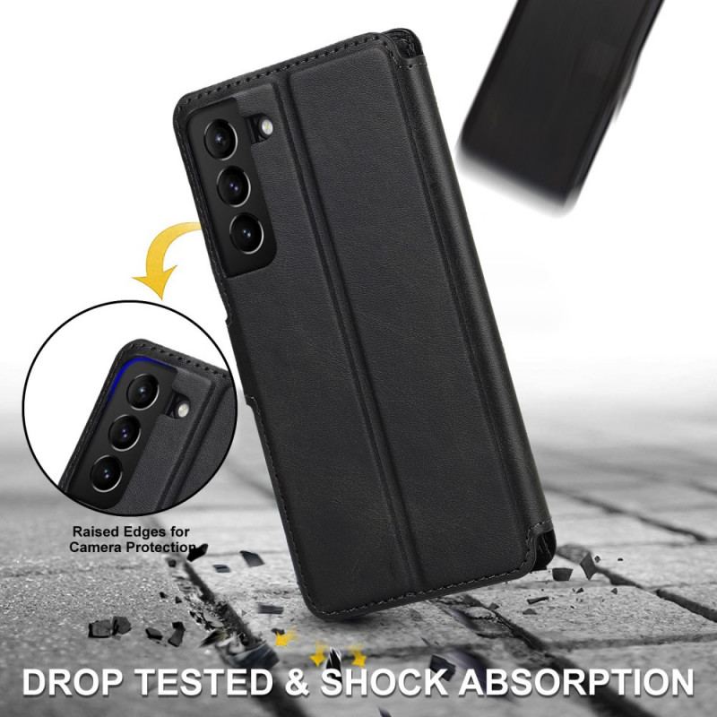Housse Samsung Galaxy S22 5G Effet Cuir Vintage Mat