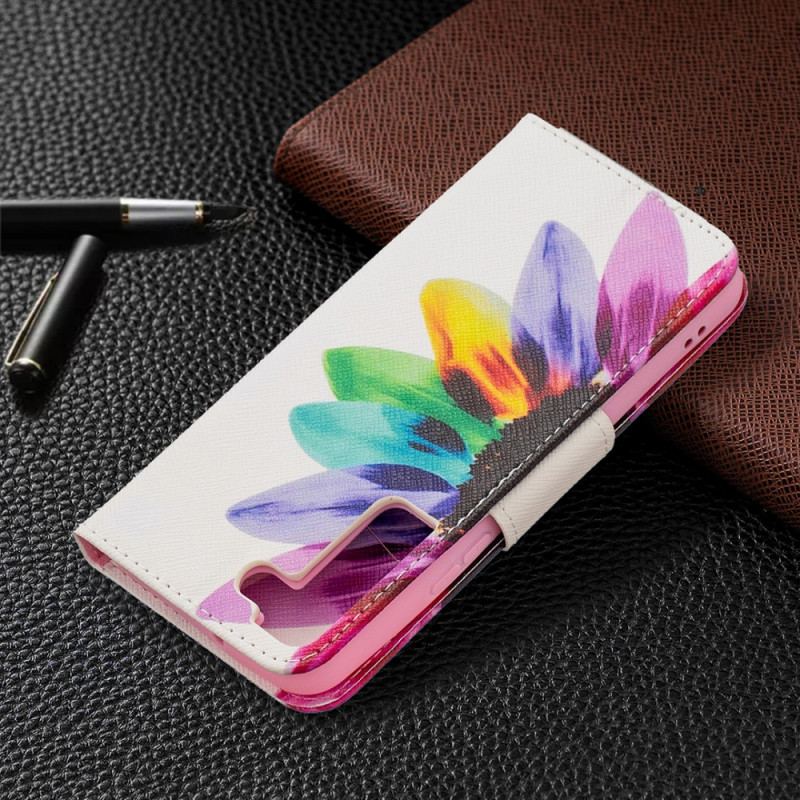 Housse Samsung Galaxy S22 5G Fleur Aquarelle