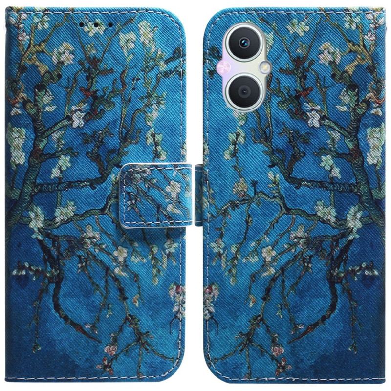 Housse Oppo Reno 8 Lite Branches Fleuries