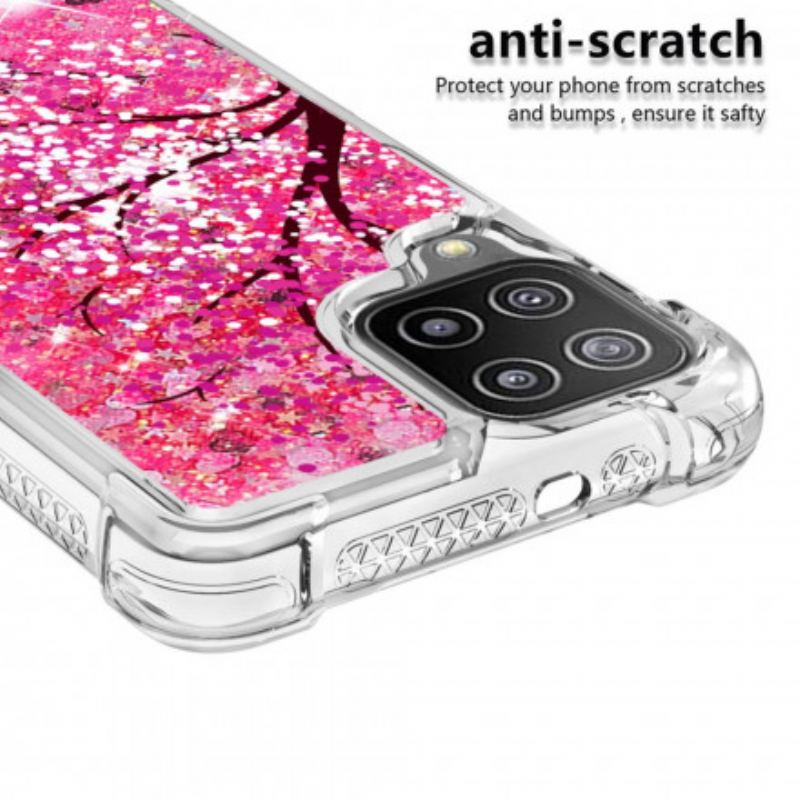 Coque Samsung Galaxy A22 4G Arbre Paillettes