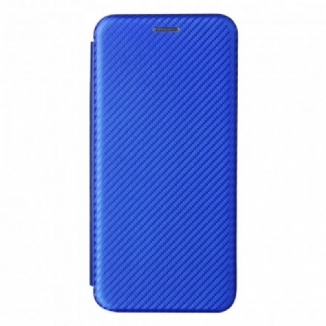 Flip Cover Samsung Galaxy A22 4G Fibre Carbone