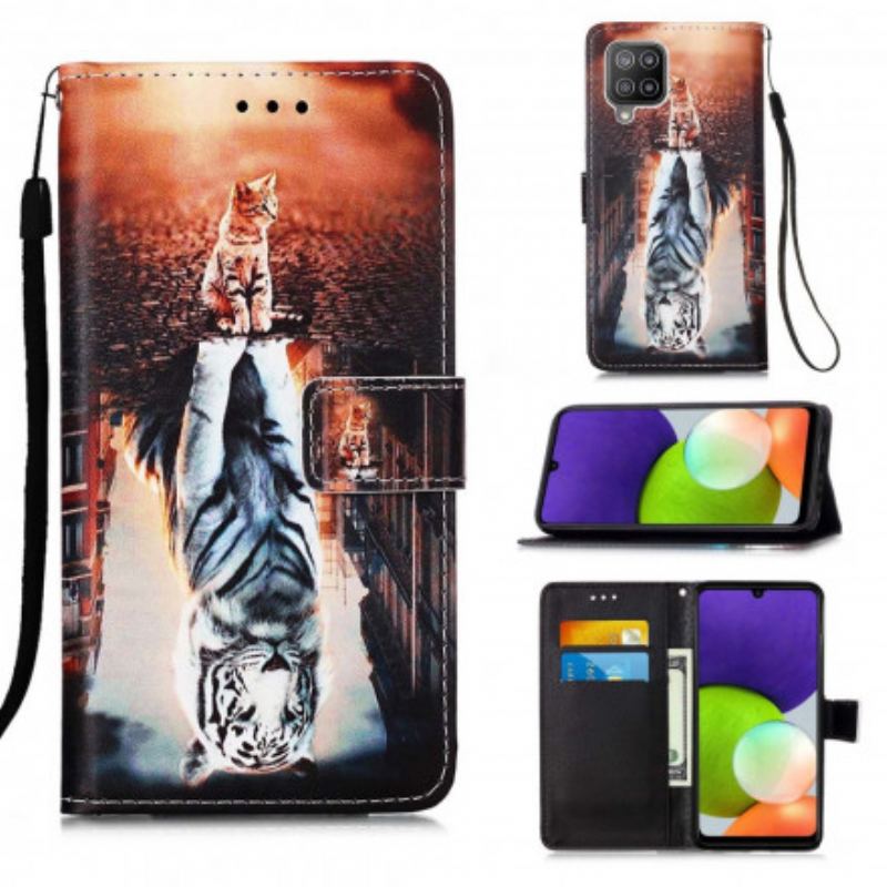 Housse Samsung Galaxy A22 4G Chaton