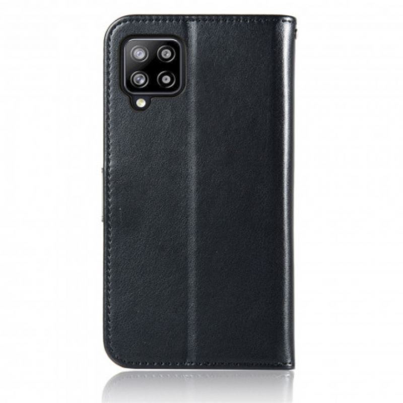 Housse Samsung Galaxy A22 4G Effet Cuir Attrape Rêves Hibou